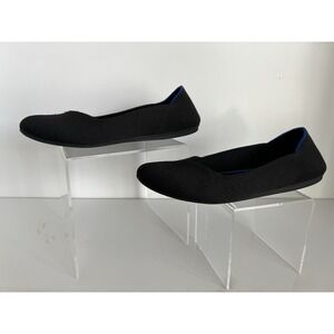 Rothy's The Flats‎ Ballet Slip Ons Women's Size 7 Black Rounded Ties